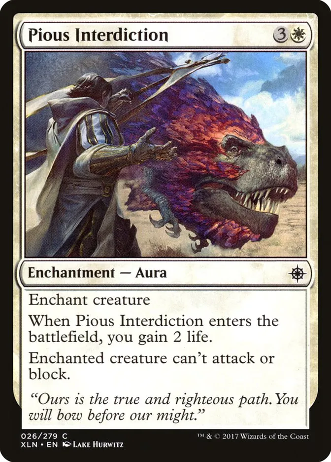 Pious Interdiction Front Face