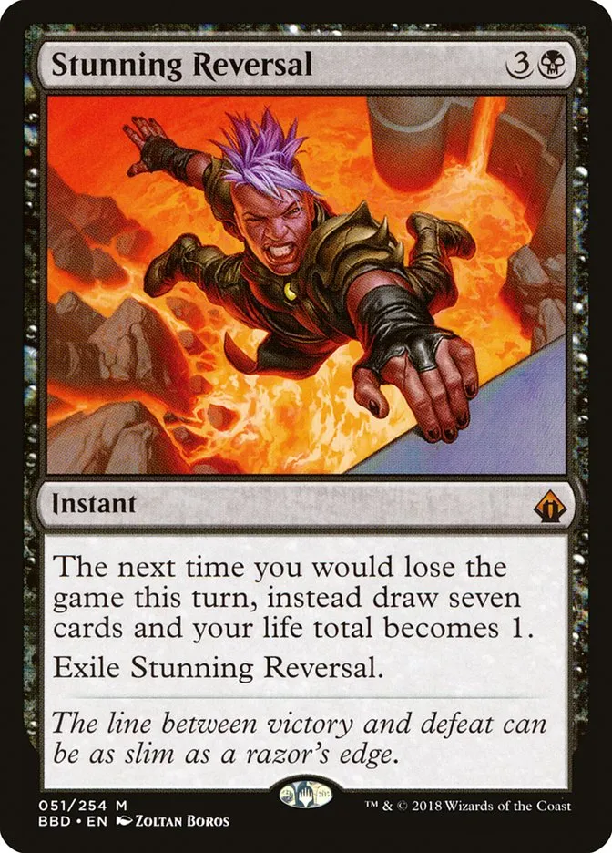 Stunning Reversal Front Face
