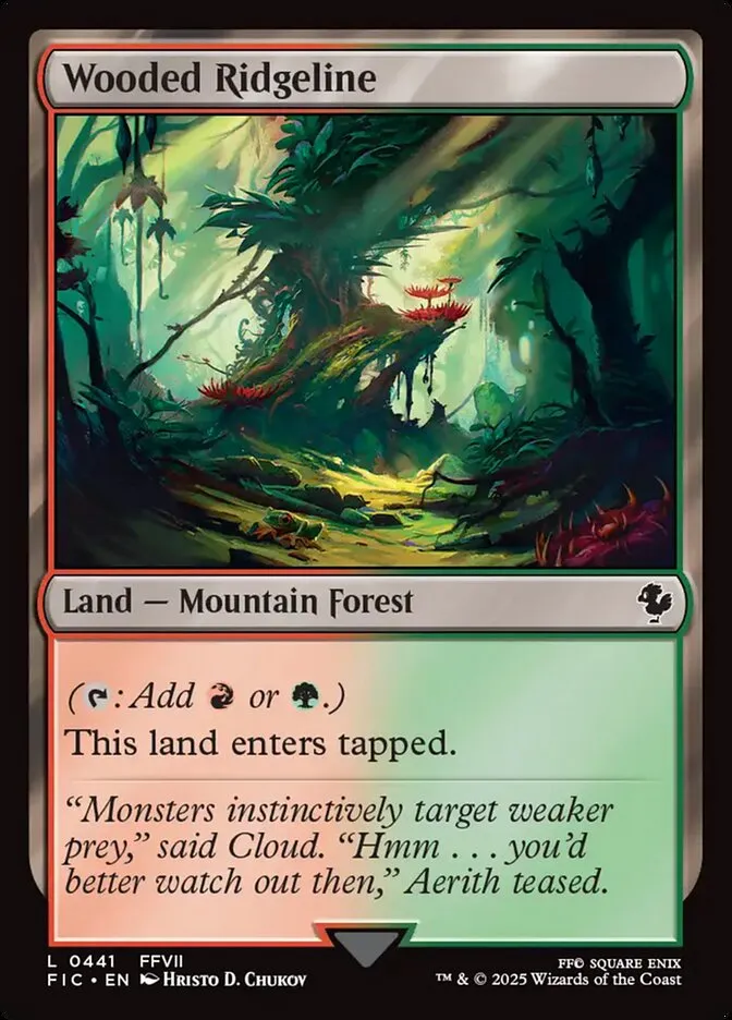 Wooded Ridgeline Front Face