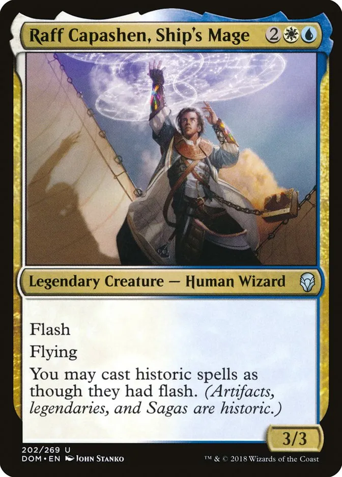 Raff Capashen, Ship's Mage Front Face