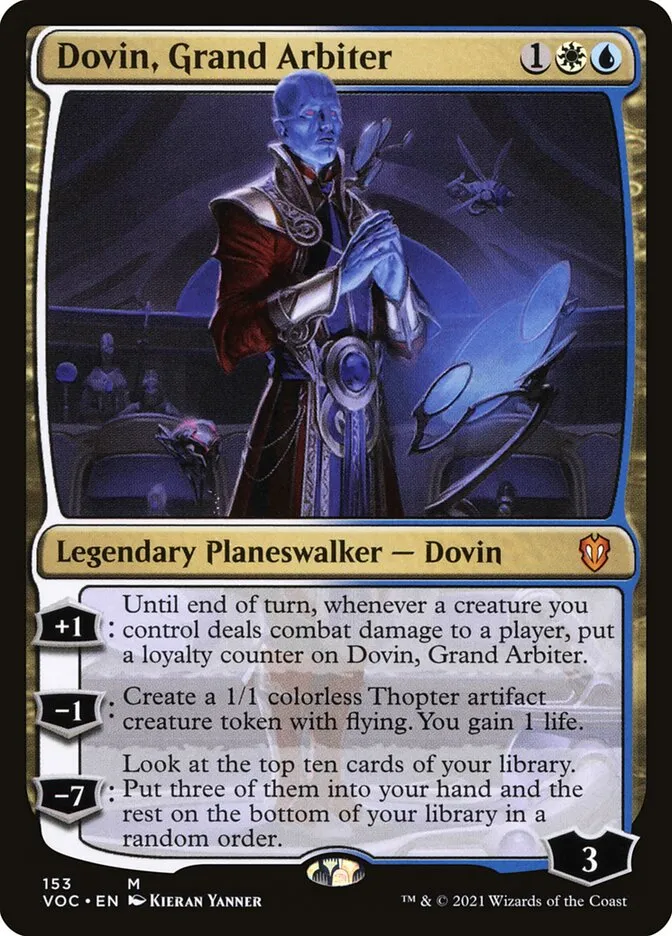 Dovin, Grand Arbiter Front Face