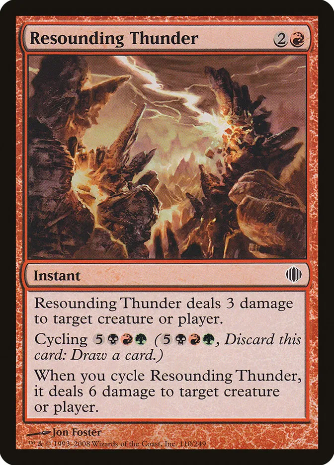 Resounding Thunder Front Face