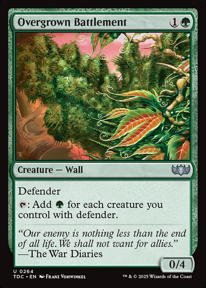 Overgrown Battlement Front Face