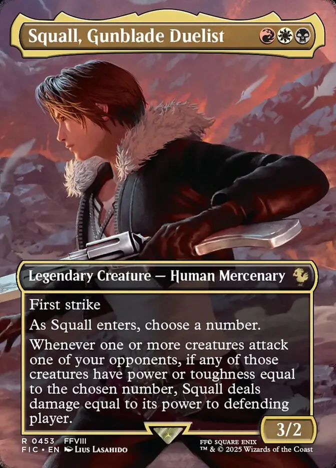 Squall, Gunblade Duelist Front Face
