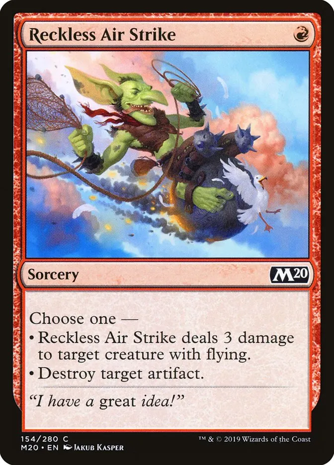 Reckless Air Strike Front Face