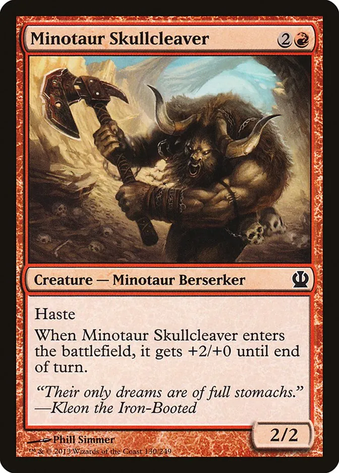 Minotaur Skullcleaver Front Face