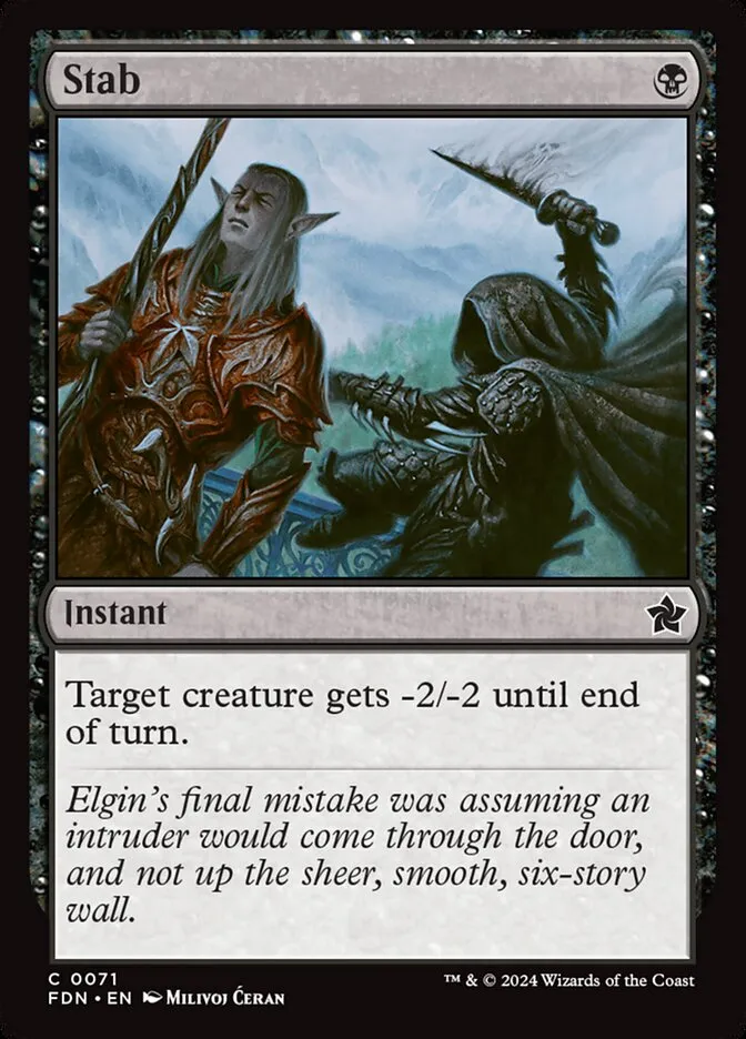Stab Front Face