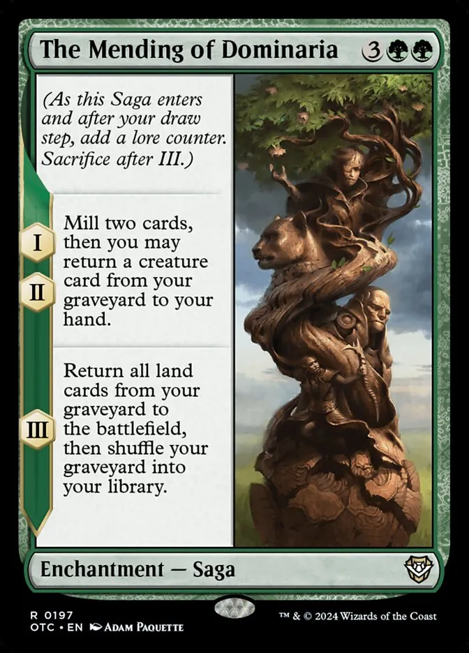 The Mending of Dominaria Front Face