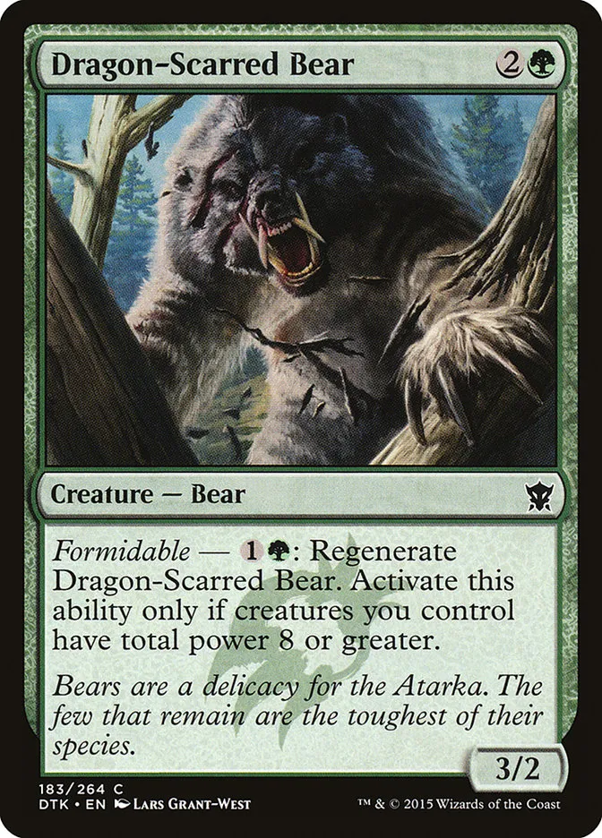 Dragon-Scarred Bear Front Face