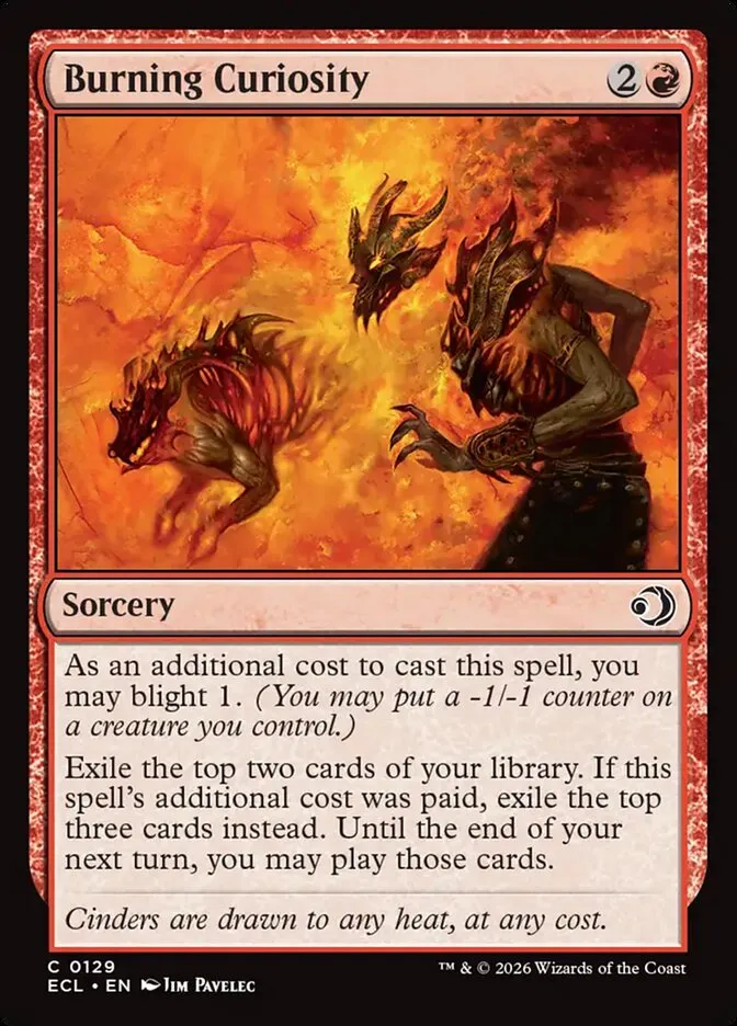 Burning Curiosity Front Face