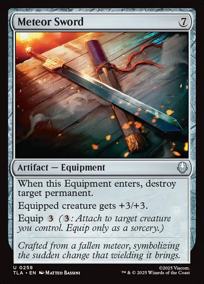 Meteor Sword Front Face