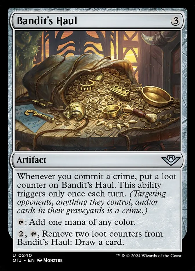 Bandit's Haul Front Face