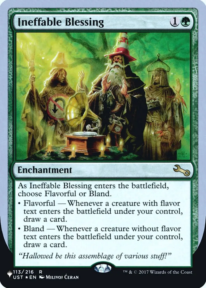 Ineffable Blessing Front Face