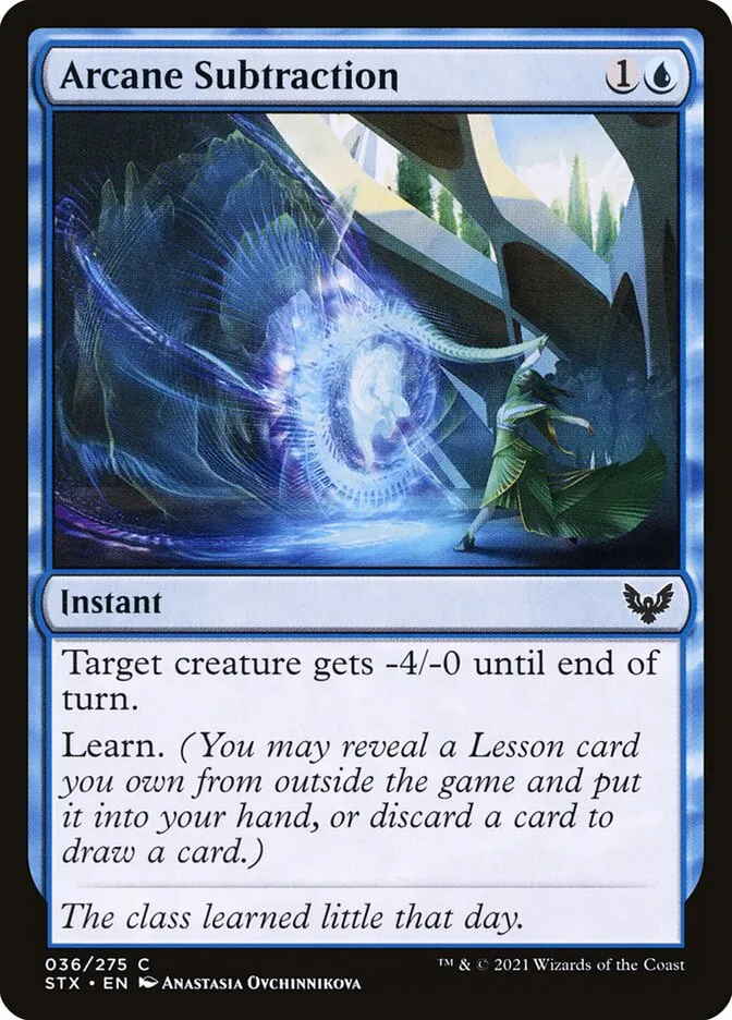 Arcane Subtraction Front Face