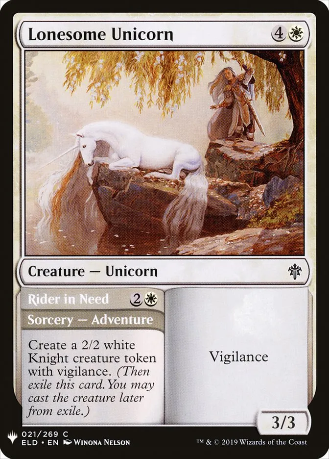 Lonesome Unicorn // Rider in Need Front Face