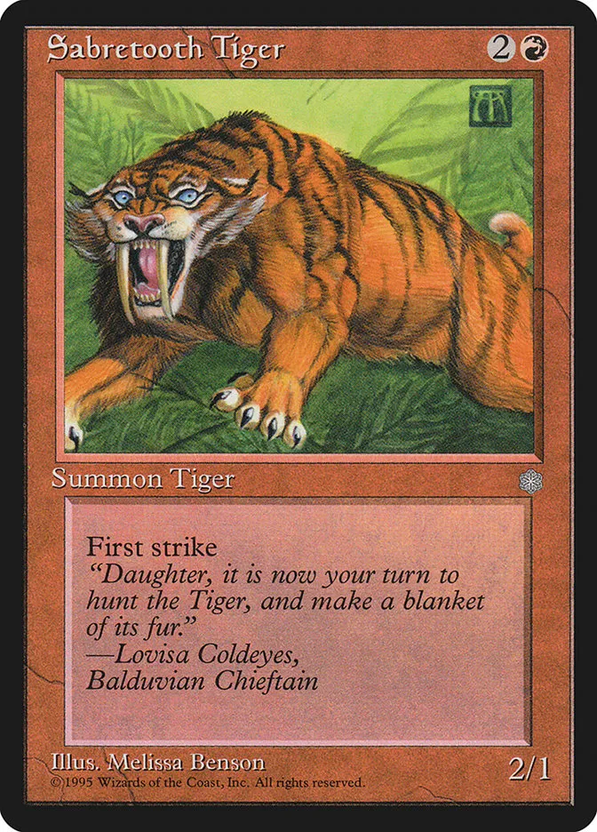 Sabretooth Tiger Front Face
