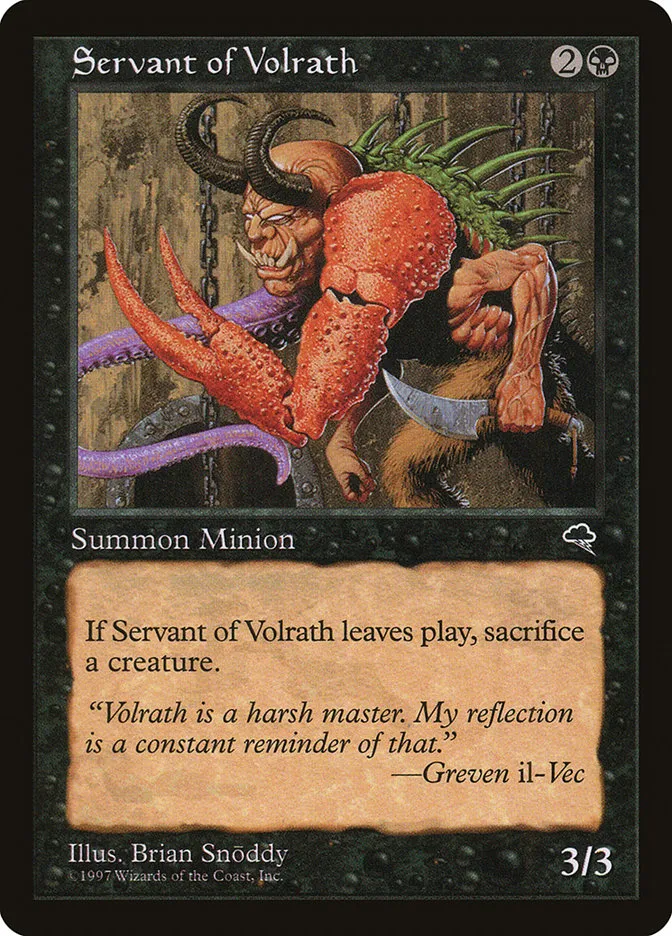 Servant of Volrath Front Face