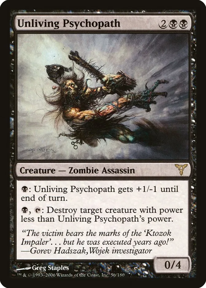 Unliving Psychopath Front Face