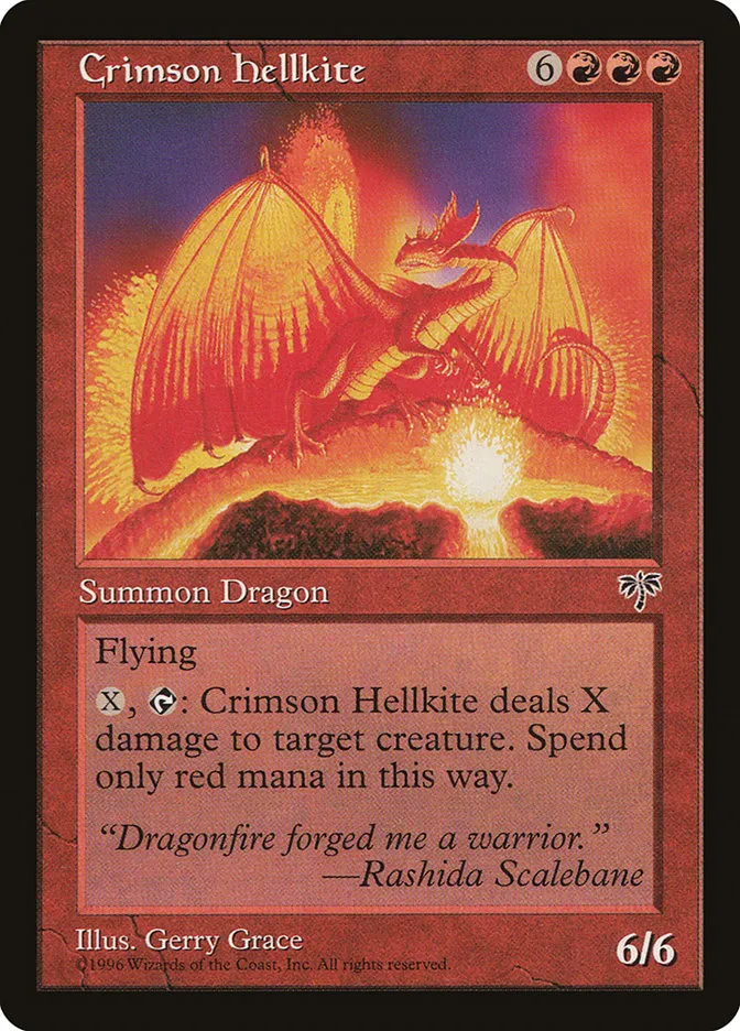 Crimson Hellkite Front Face