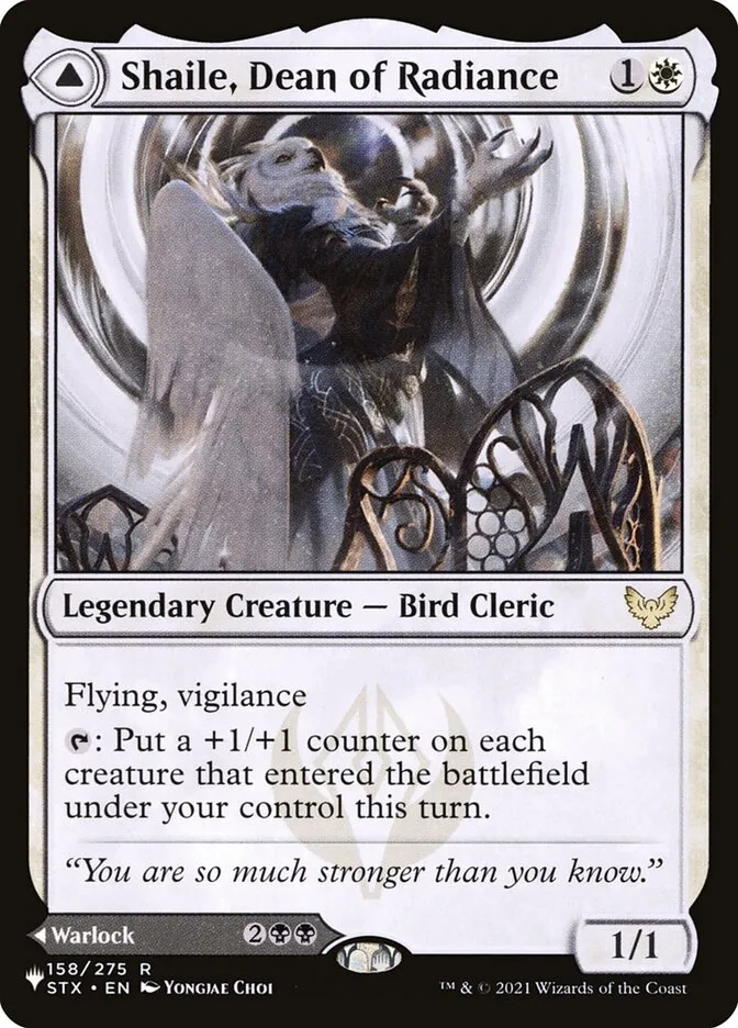 Shaile, Dean of Radiance // Embrose, Dean of Shadow Front Face