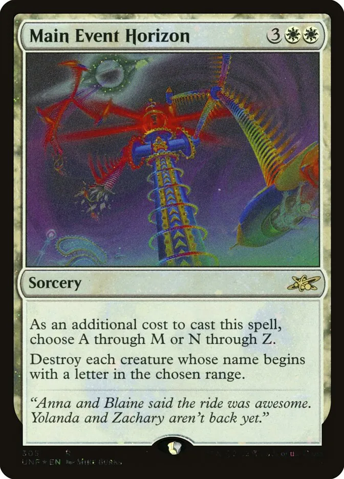 Main Event Horizon Front Face