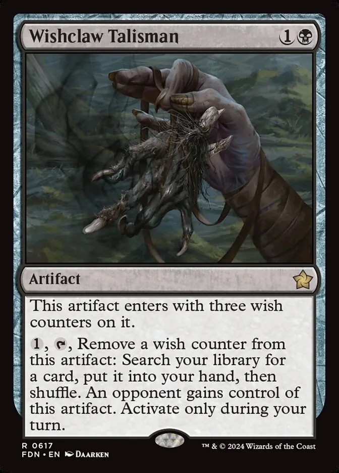 Wishclaw Talisman Front Face