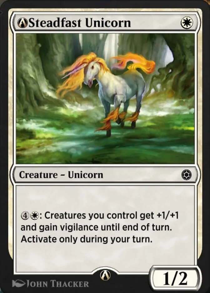 A-Steadfast Unicorn Front Face