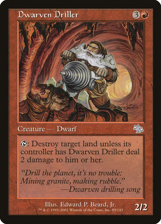 Dwarven Driller Front Face