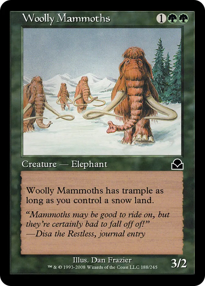Woolly Mammoths Front Face