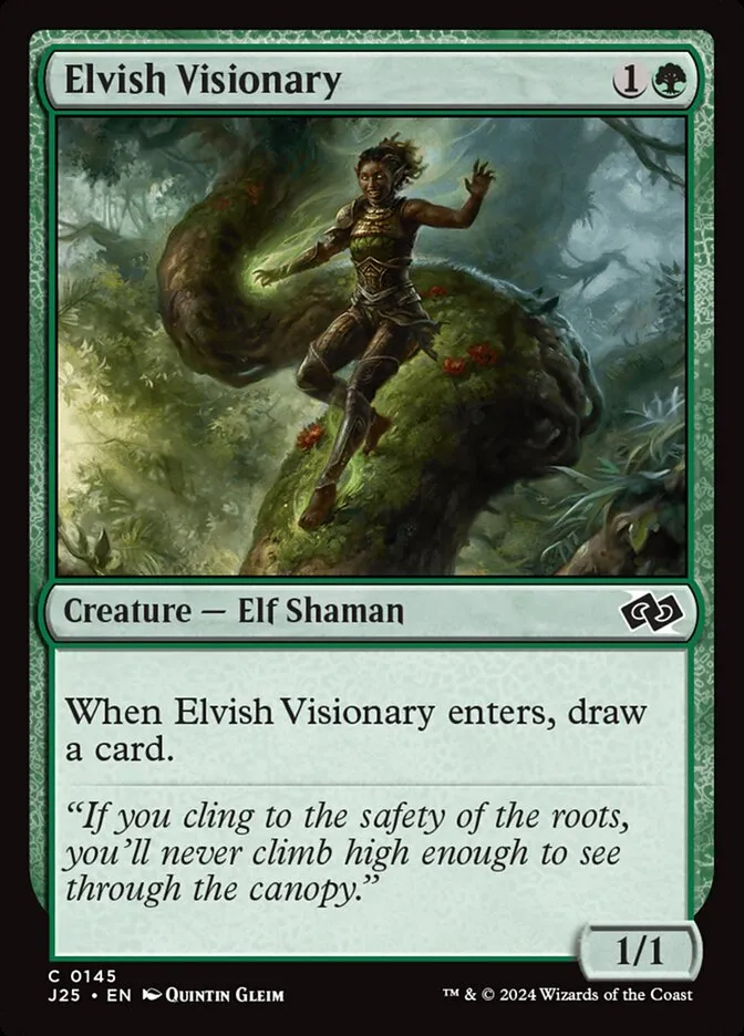Elvish Visionary Front Face