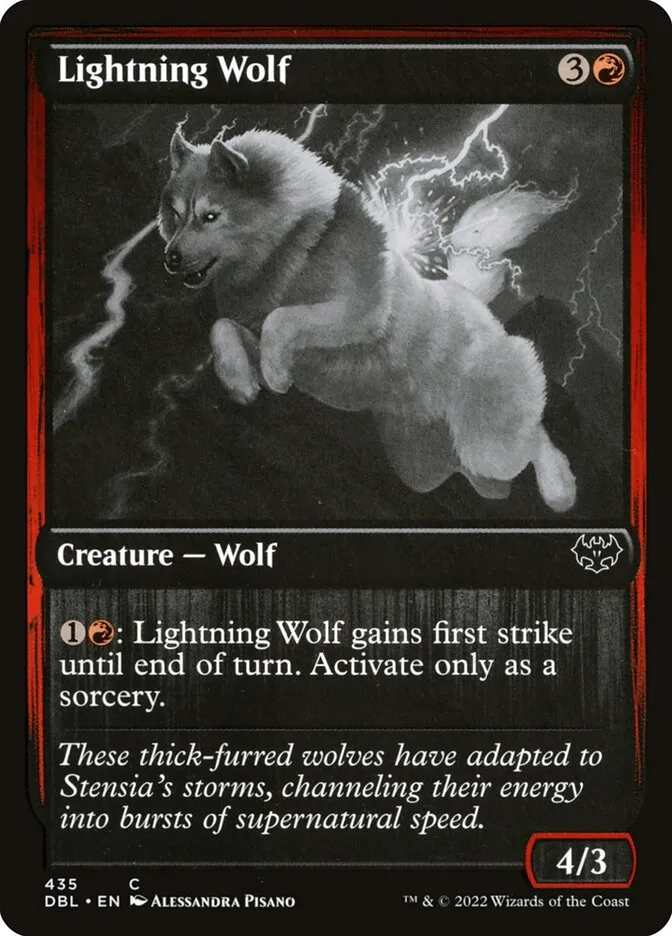 Lightning Wolf Front Face