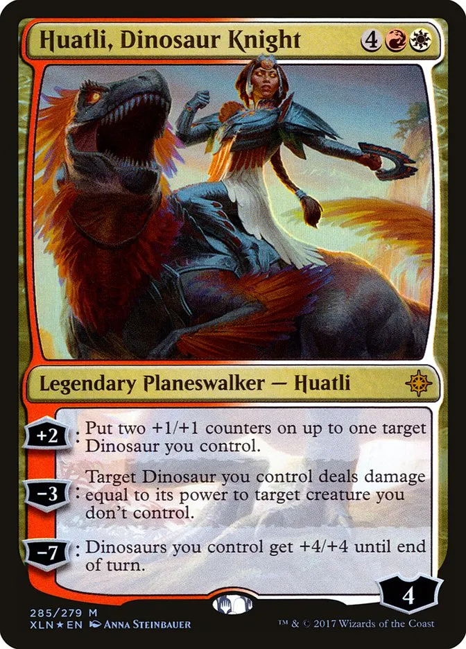 Huatli, Dinosaur Knight Front Face