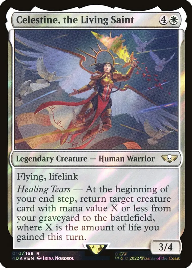 Celestine, the Living Saint Front Face