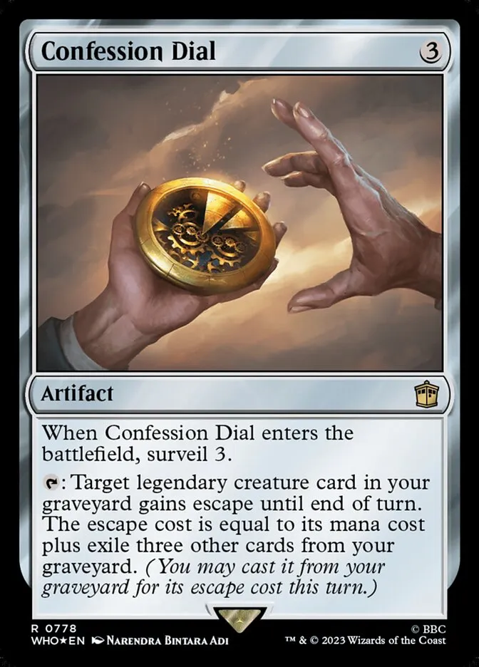 Confession Dial Front Face