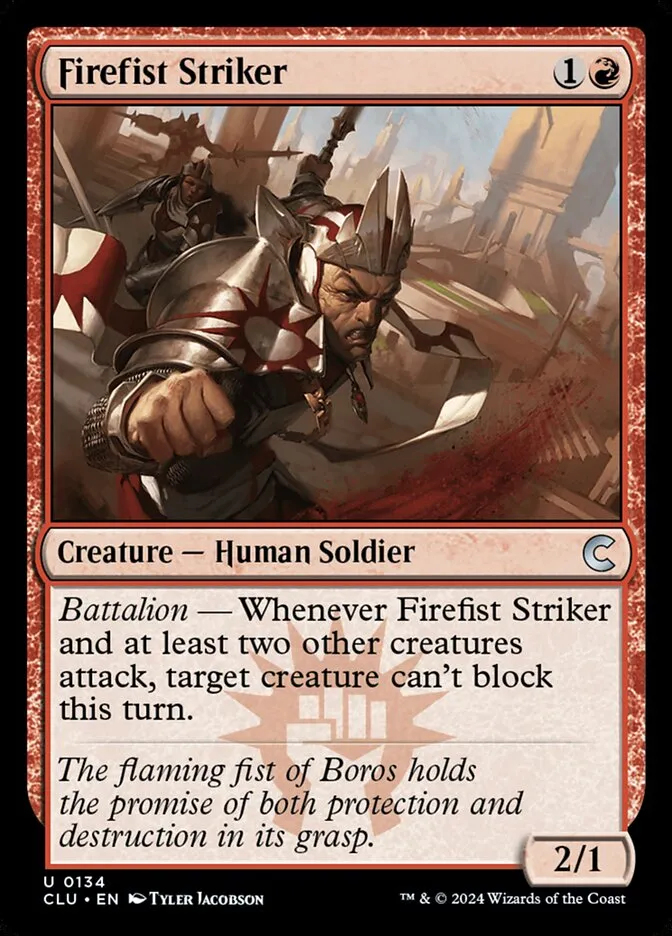 Firefist Striker Front Face