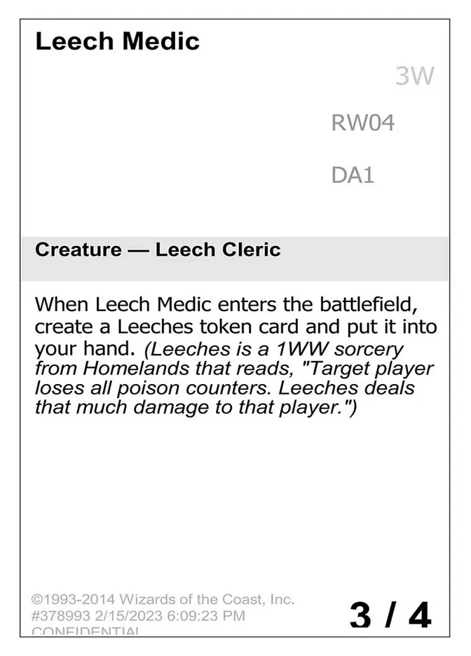 Leech Medic Front Face