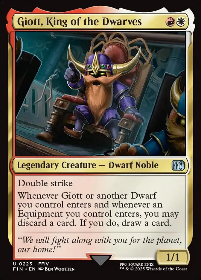 Giott, King of the Dwarves Front Face