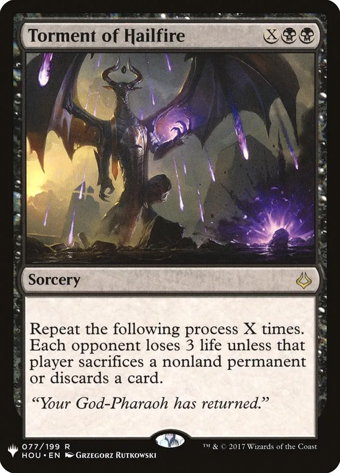 Torment of Hailfire Front Face