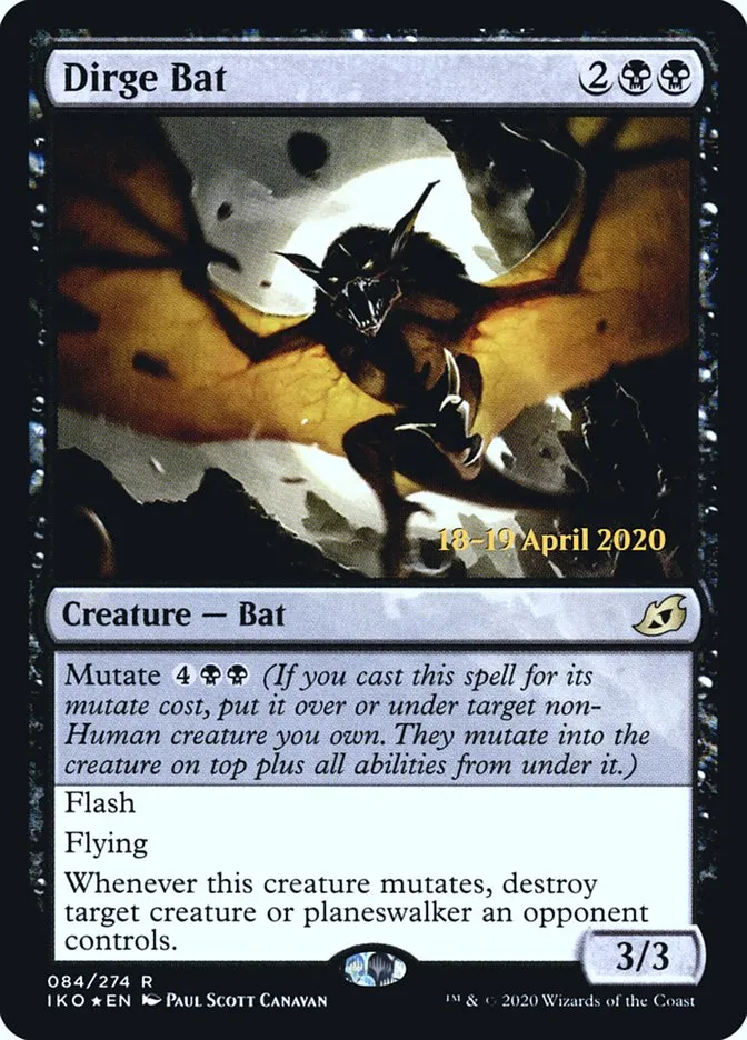 Dirge Bat Front Face