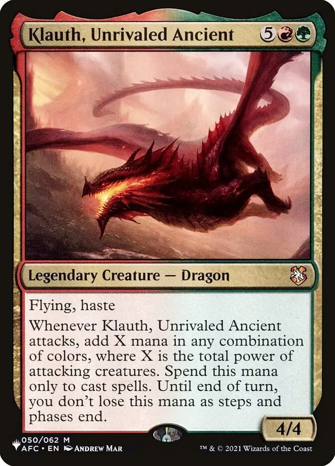 Klauth, Unrivaled Ancient Front Face