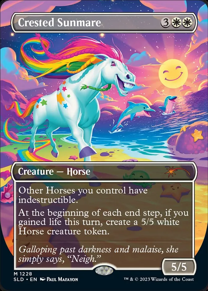 Crested Sunmare Front Face