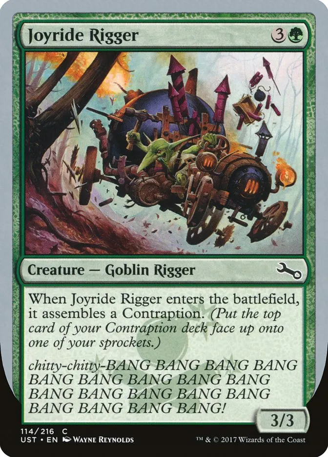 Joyride Rigger Front Face