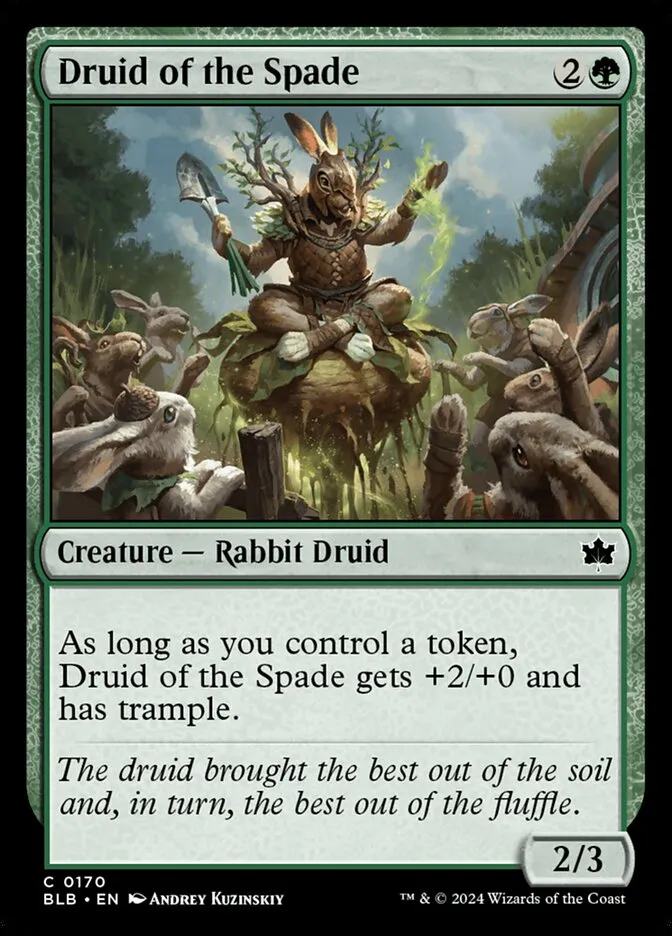 Druid of the Spade Front Face