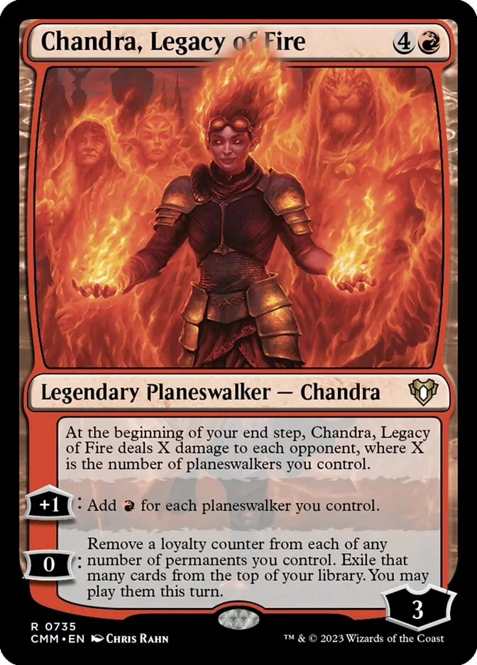 Chandra, Legacy of Fire Front Face