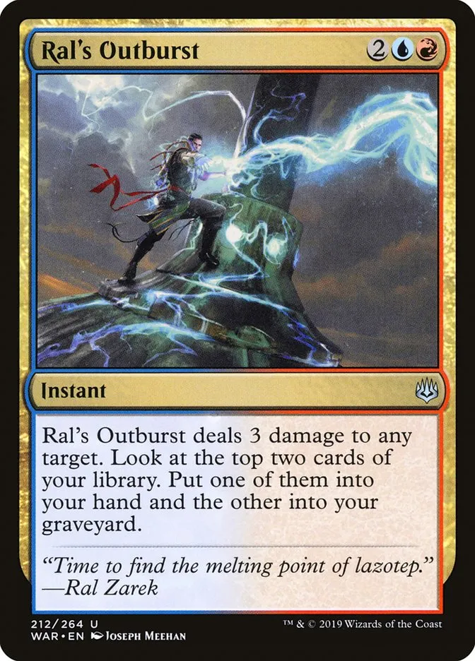 Ral's Outburst Front Face