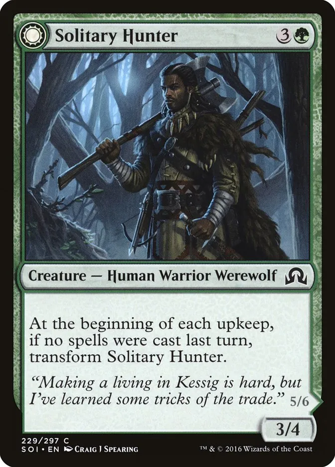 Solitary Hunter // One of the Pack Front Face