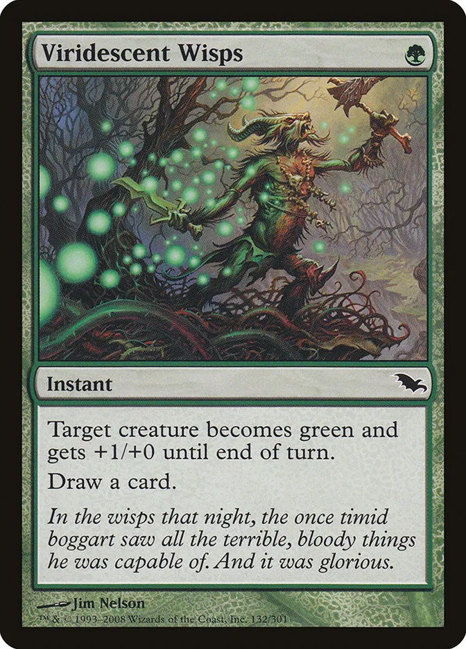 Viridescent Wisps Front Face