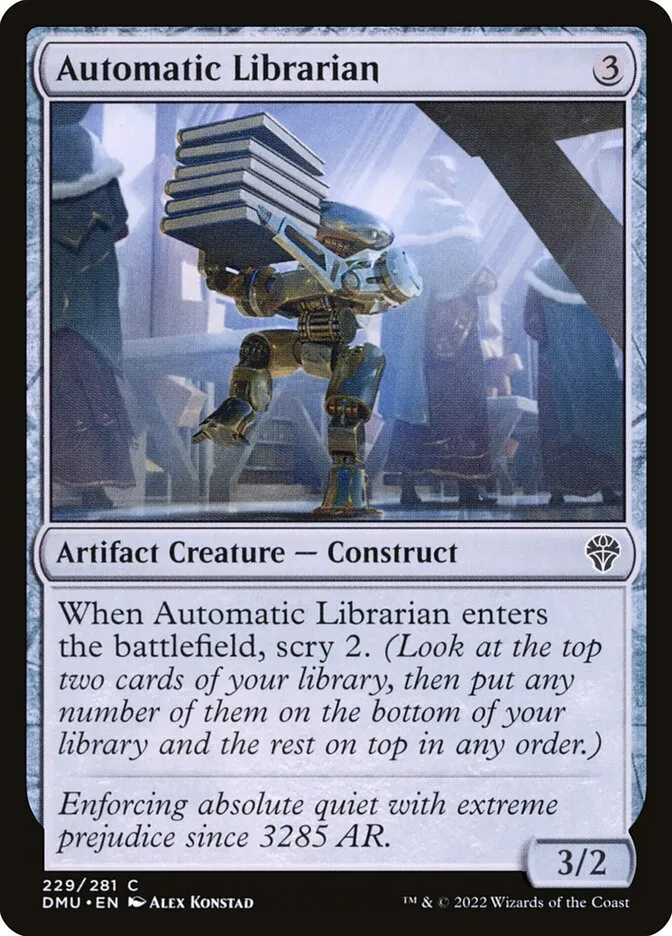 Automatic Librarian Front Face