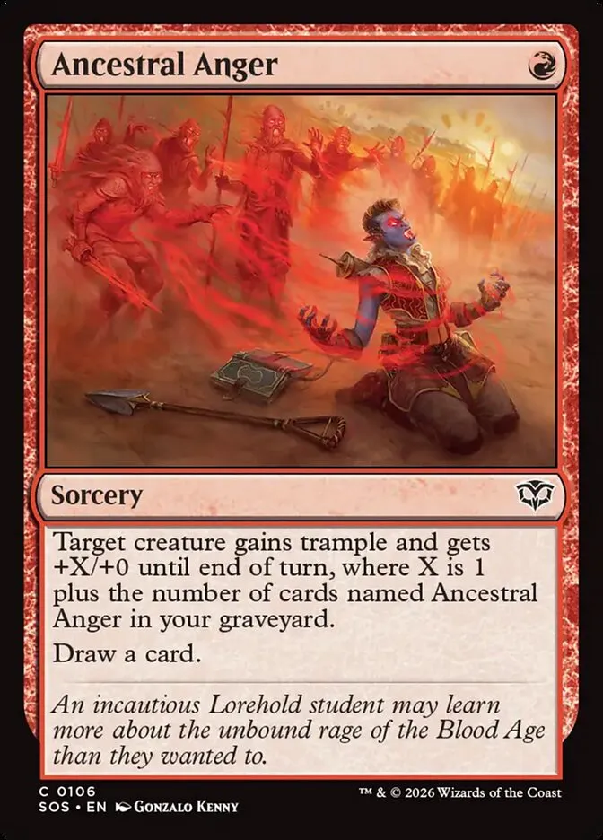 Ancestral Anger Front Face