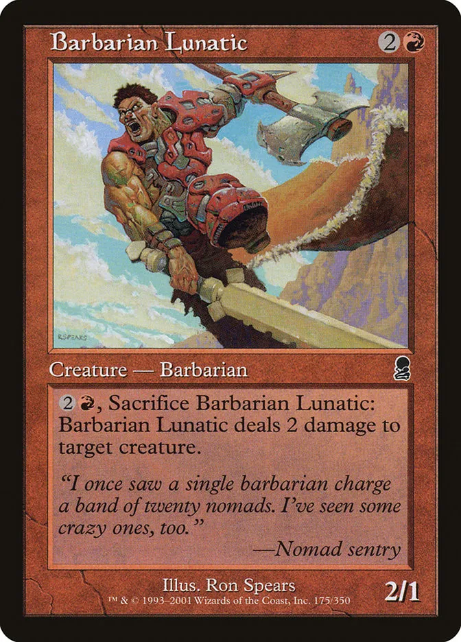 Barbarian Lunatic Front Face